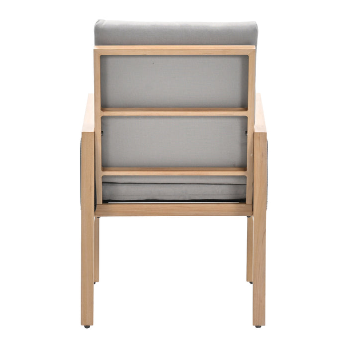 Decala tuinstoel - Aluminium houtlook - inlcusief kussens