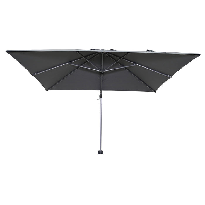 Garden Impressions Hawaii zweefparasol 300x300 c. black - donker grijs