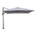 Garden Impressions Hawaii zweefparasol 300x300 c. black - licht grijs