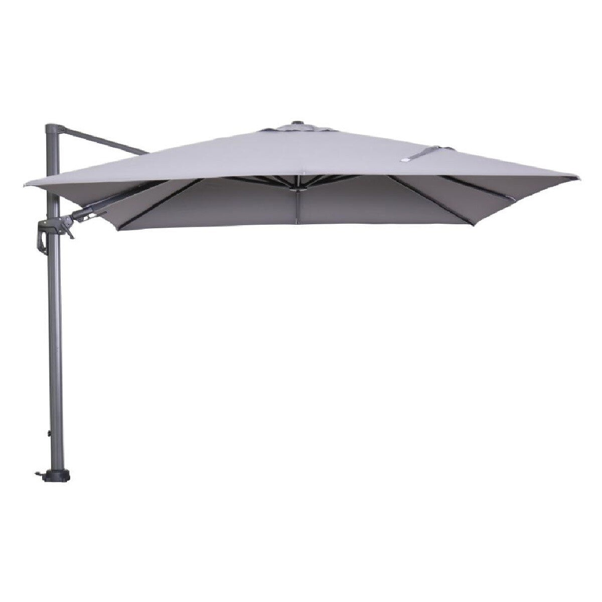 Garden Impressions Hawaii zweefparasol 300x300 c. black - licht grijs