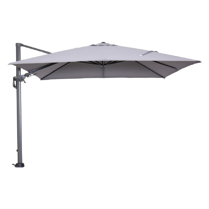 Garden Impressions Hawaii zweefparasol 300x300 c. black - licht grijs