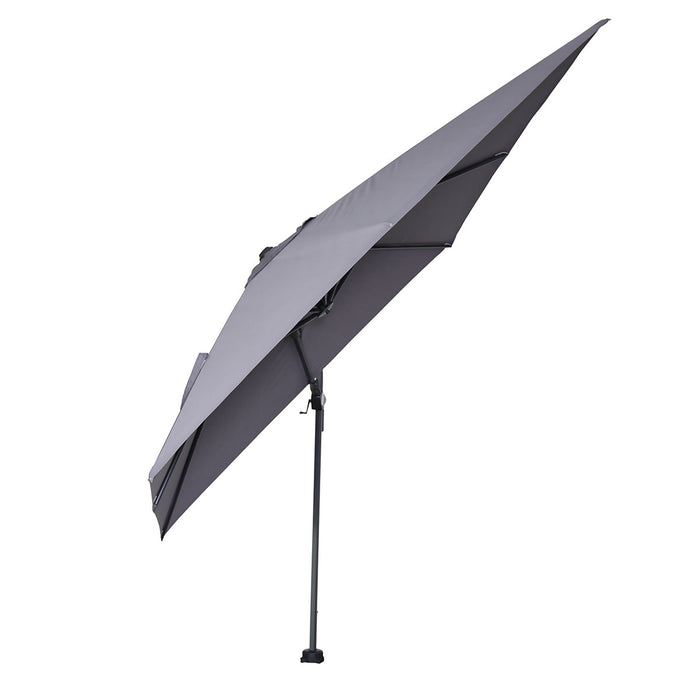 Garden Impressions Hawaii zweefparasol 300x300 c. black - licht grijs