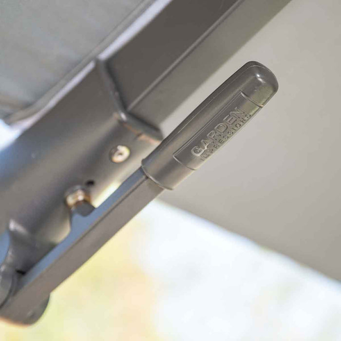 Garden Impressions Hawaii zweefparasol 300x300 c. black - zand