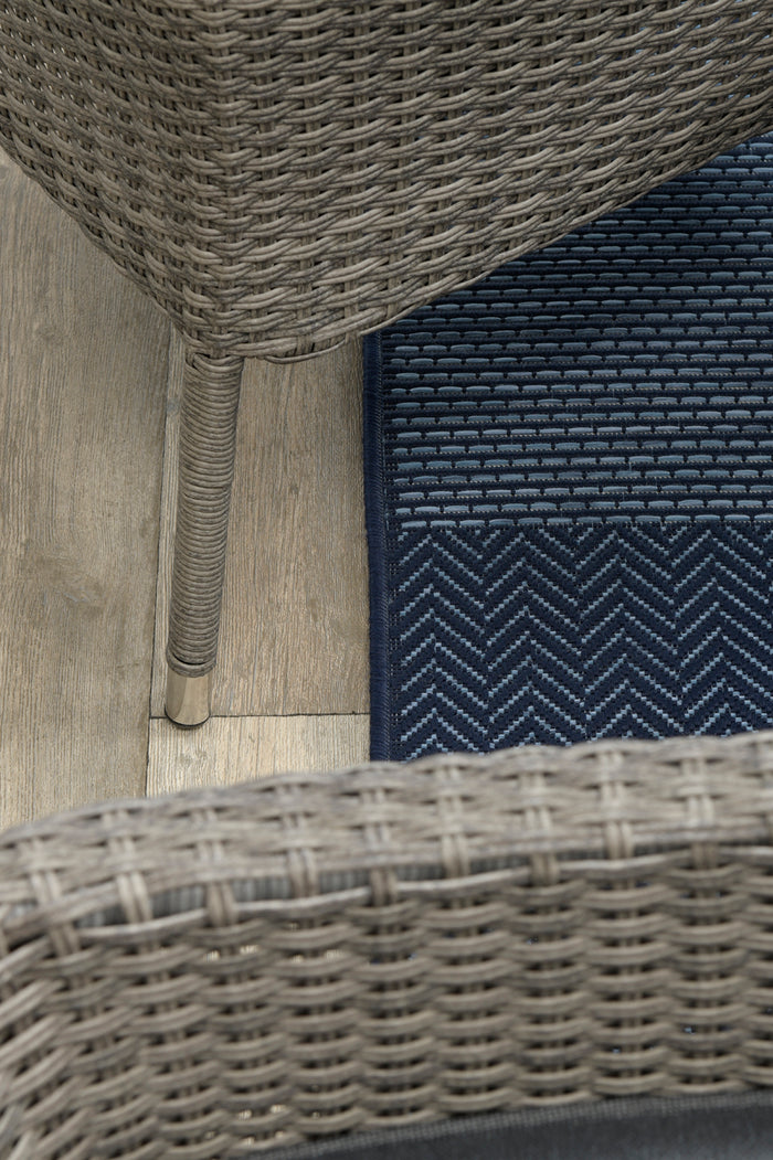 Garden impressions Nicosia stapelbare wicker tuinstoel - Organic grey