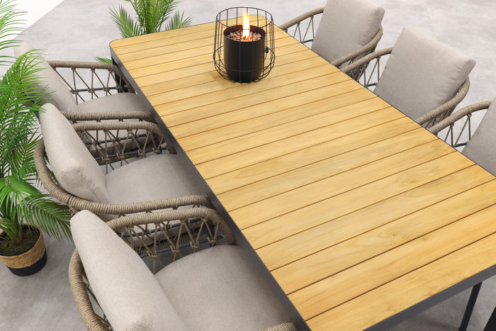 VDG Hartman Monza|General verstelbare tuinset - 220x100 cm. - 7-delig