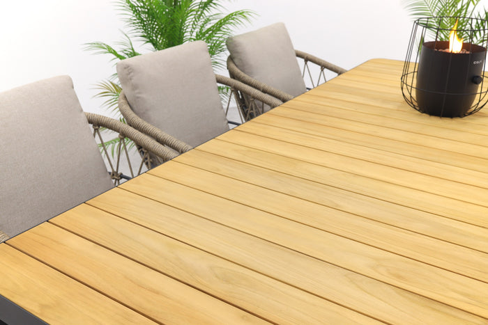 VDG Hartman Monza|General verstelbare tuinset - 220x100 cm. - 7-delig