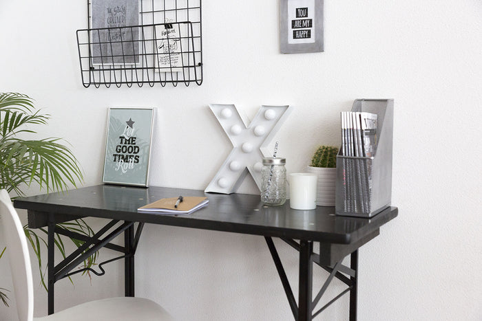 Inklapbare bierset Berlijn 120 cm zwart