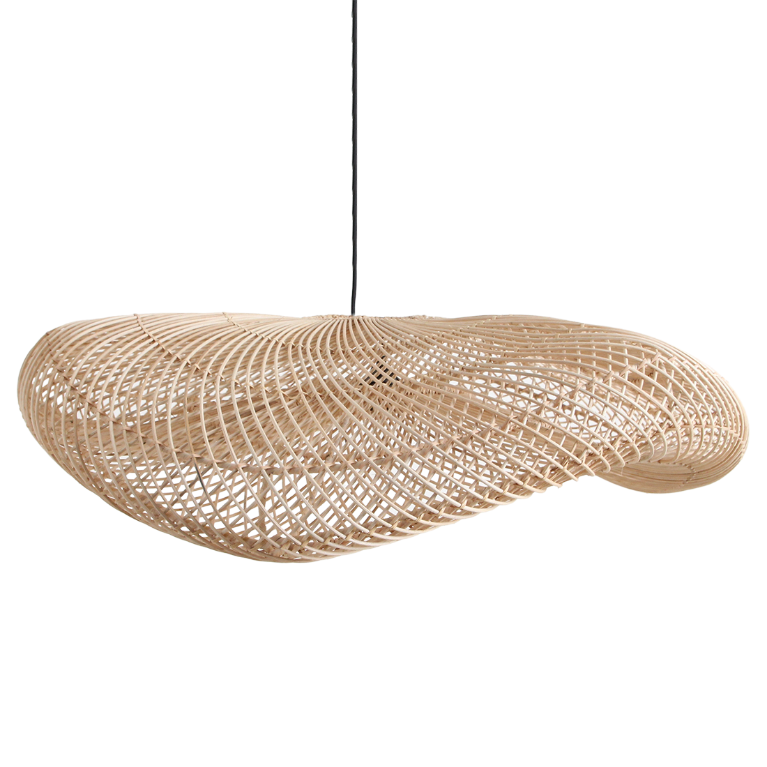 Raw Materials Wave lamp natural XXL