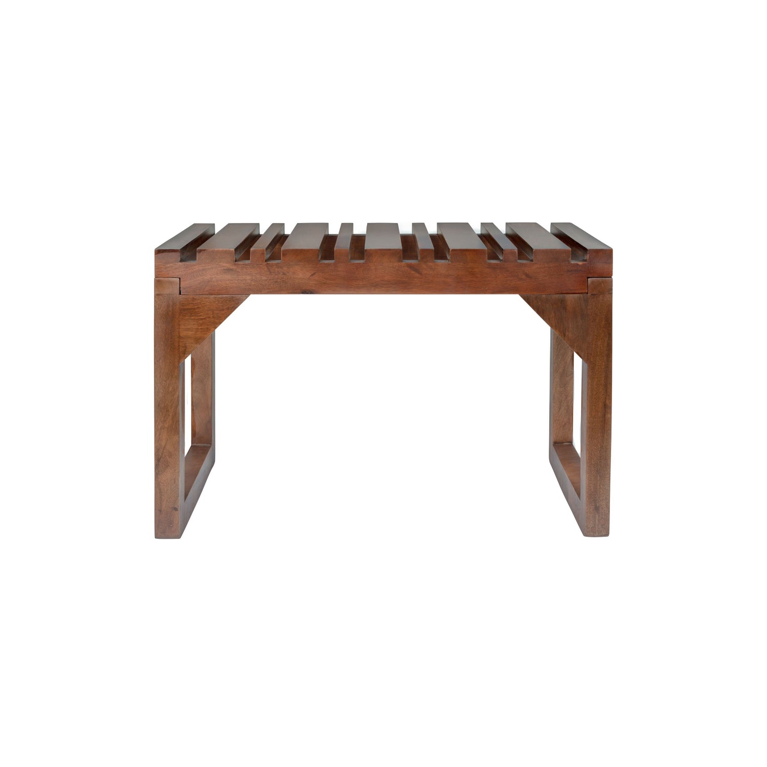 Dutchbone Jakub Kapstok Bankje Hout Bruin