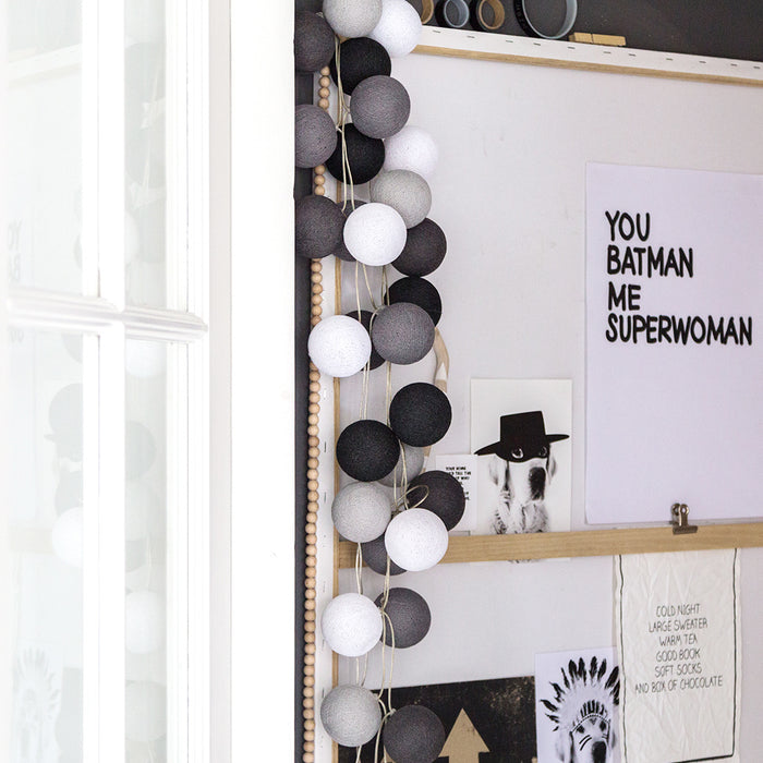 Cotton Ball Lights Regular lichtslinger grijs - Antra 20