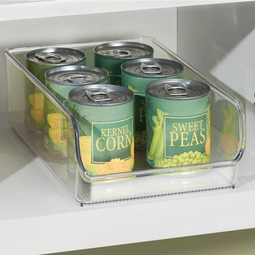 Open Opbergbox, 13 x 28.2 x 8.9 cm, Kunststof, Transparant - iDesign |