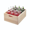 Opbergbox met Handgrepen, 38 x 46 x 20.5 cm, Paulownia Hout, Beige - i