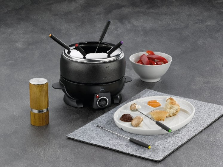 Fondue Set, Elektrisch, 6 Personen, Zwart - Kela | Simplon