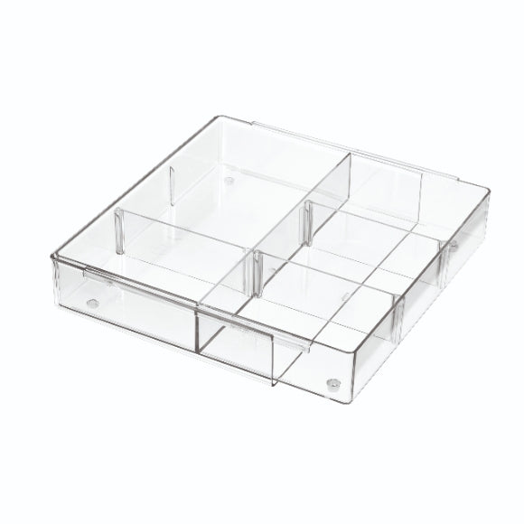 Lade Organizer, Uitschuifbaar, 25.4 x 26.7 x 5.7 cm, Kunststof - iDesi