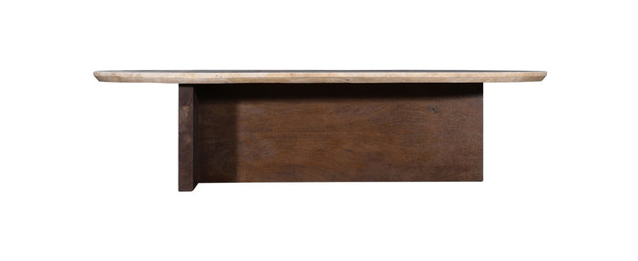 Giga Meubel - Salontafel 140cm - Travertin - Beige - Salontafel Olaf