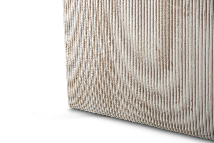 Giga Meubel - 3-Zitsbank Beige - 274x155x77cm - Ribstof - Bank Lincoln