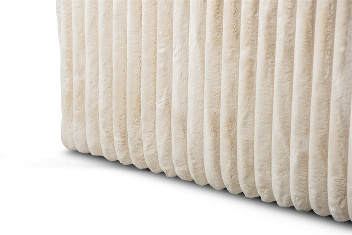 Giga Meubel - 3-Zitsbank Beige - 274x155x77cm - Ribstof - Bank Vito