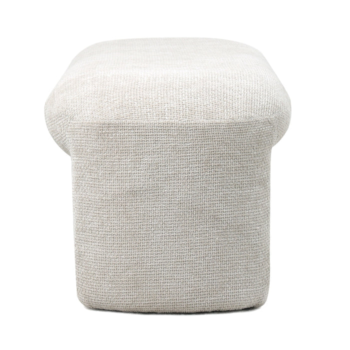 Giga Meubel - Bankje Beige Stof|Textiel - Scandinavisch - 110x45x40cm