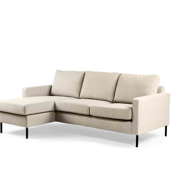 Giga Meubel - 3-Zitsbank Beige - 200x133x80cm - Stof - Bank Dillon