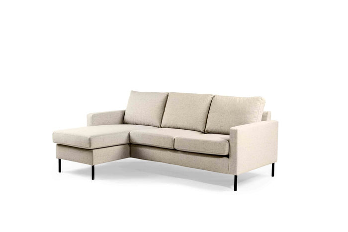 Giga Meubel - 3-Zitsbank Beige - 200x133x80cm - Stof - Bank Dillon