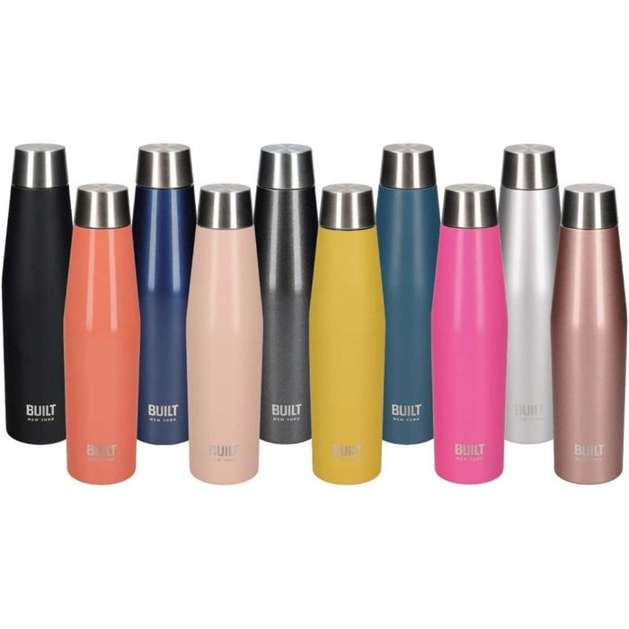 Dubbelwandige Thermosfles, 0.54 Liter, Antraciet - BUILT New York | Pe