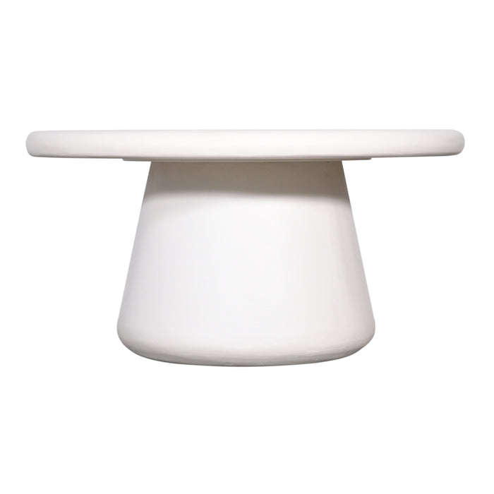 Giga Meubel - Salontafel Rond Beige - 70cm - Betonlook - Tafel Romy