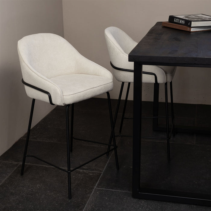 Giga Meubel - Barkruk Maxime Beige  - Set van 2