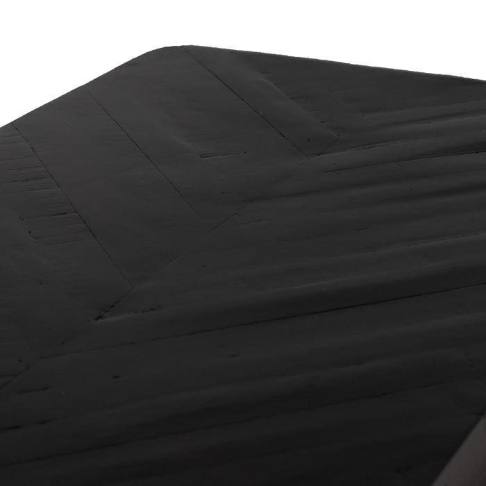 Giga Meubel - Bartafel Zwart Visgraat - 100x50x110cm - Tafel Max