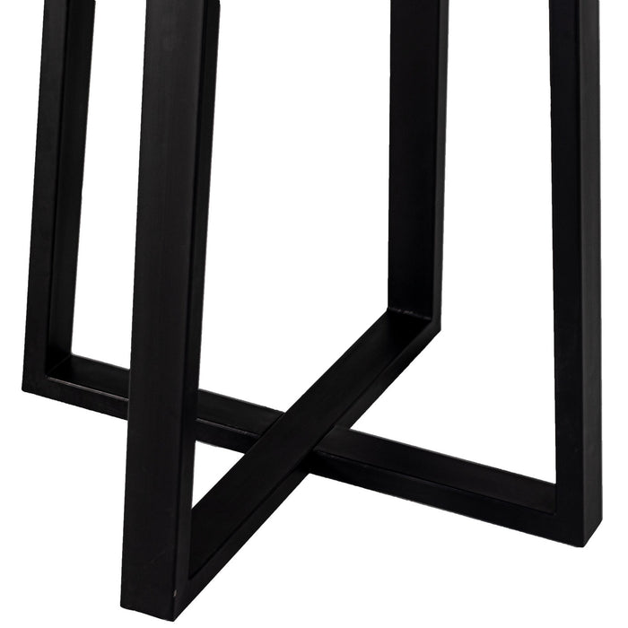 Giga Meubel - Bartafel 110cm Zwart - Mangohout & Metaal