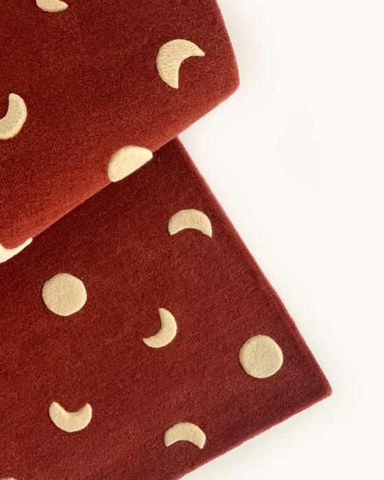 MAISON DEUX Vloerkleed Manen Brick Red M - 120 x 180 cm