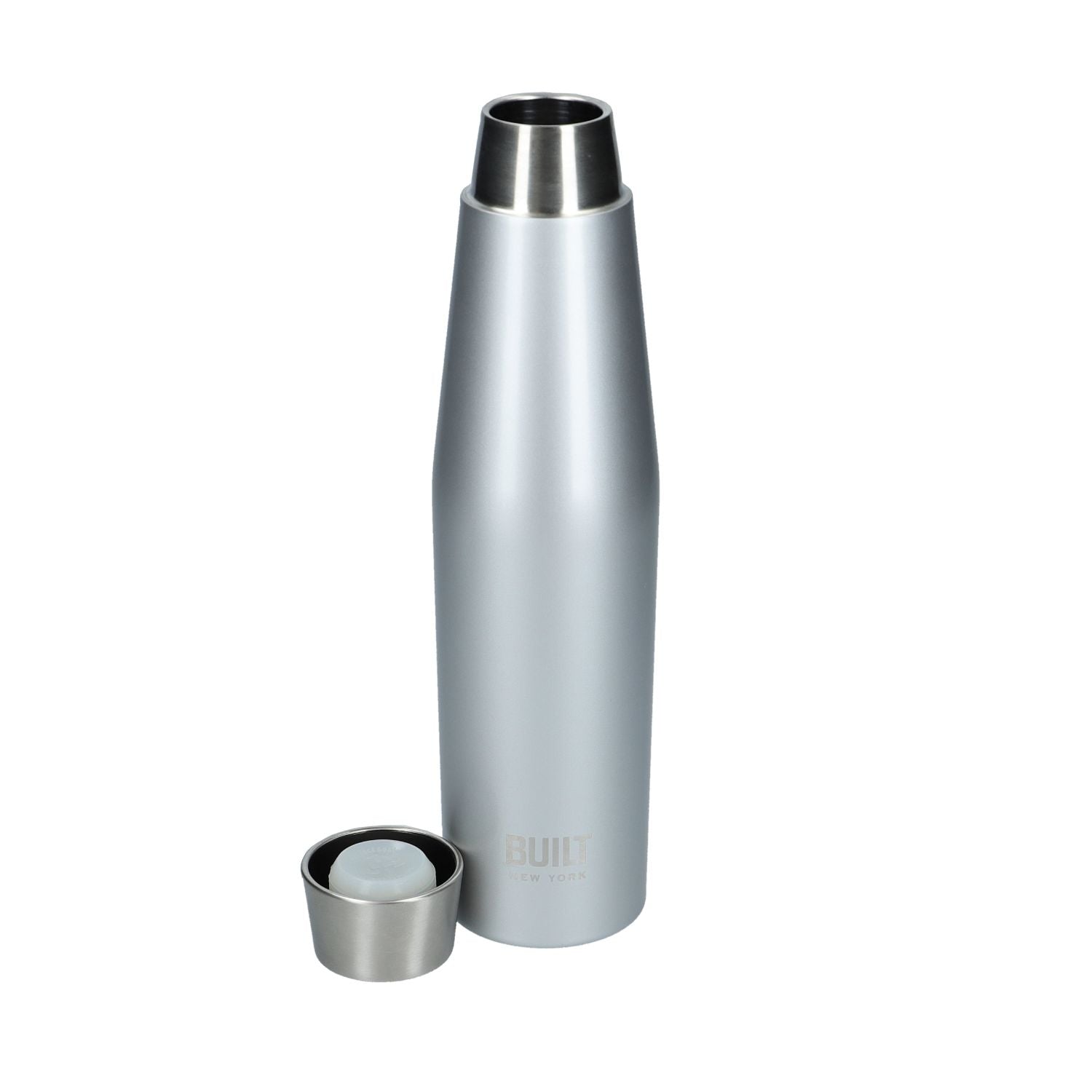 Dubbelwandige Thermosfles, 0.54 Liter, Zilver - BUILT New York | Perfe