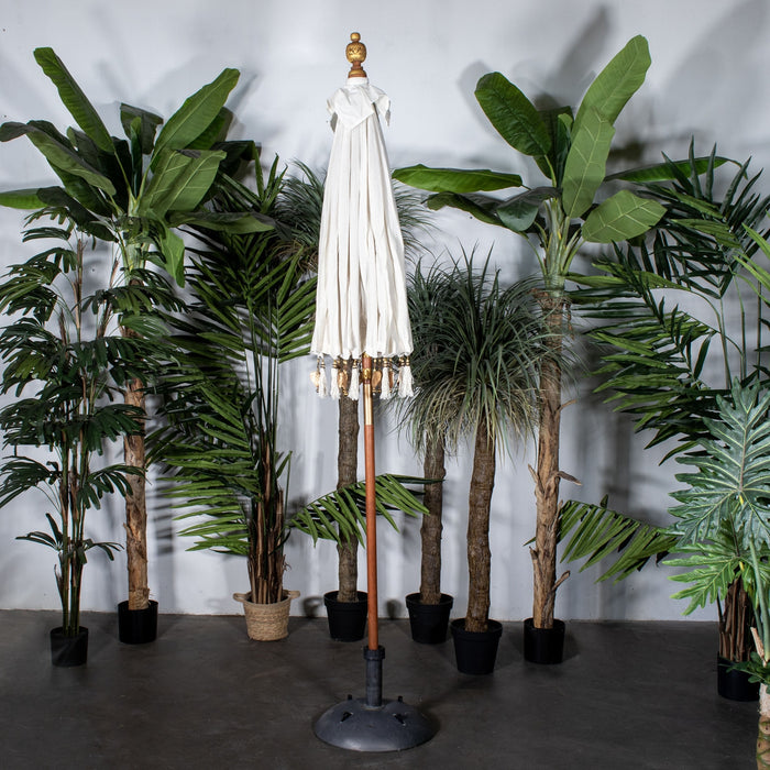 Giga Meubel - Parasol Bali Wit Boho 185x260cm