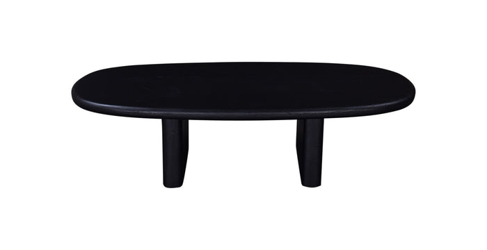 Giga Meubel - Salontafel Gin Zwart Deens Ovaal 130cm