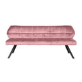 Giga Meubel - Eetkamerbank Velvet Roze - 180x59x84cm