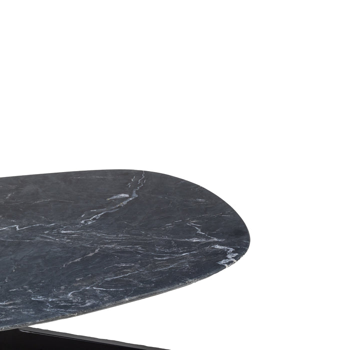 Giga Meubel - Salontafel Richy Zwart Marmer Deens Ovaal 120cm