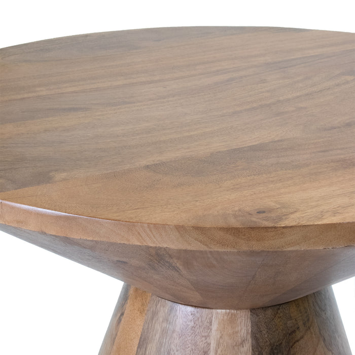 Giga Meubel - Salontafel Rond 60cm - Naturel Mangohout - Sep