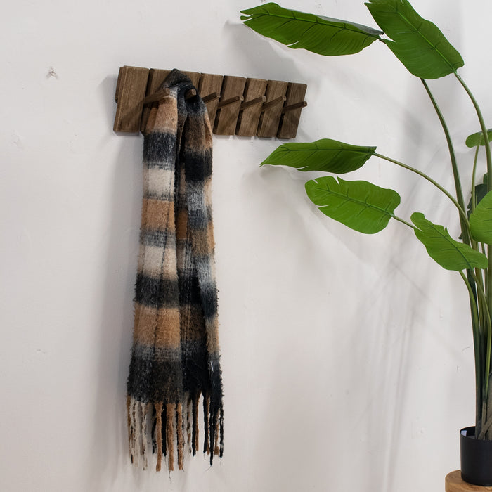 Giga Meubel - Kapstok Bruin - 80cm - 7-Haken - Kapstok Malin