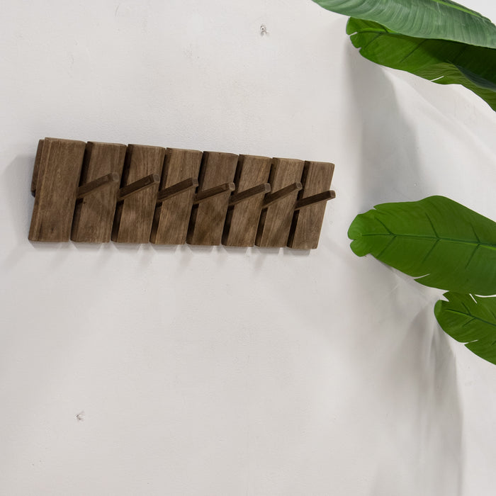 Giga Meubel - Kapstok Bruin - 80cm - 7-Haken - Kapstok Malin