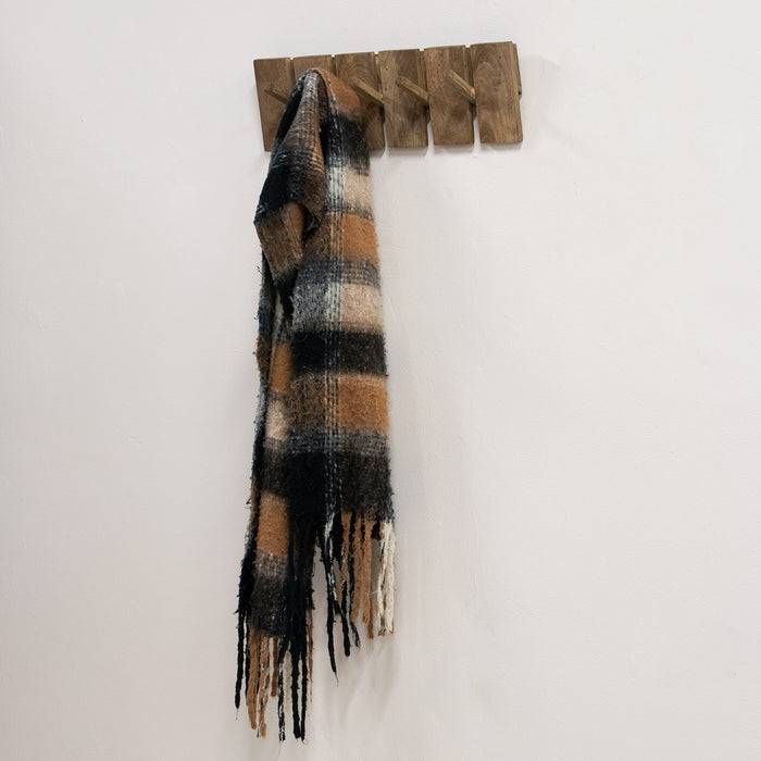 Giga Meubel - Kapstok Bruin - 60cm - 5-Haken - Kapstok Malin