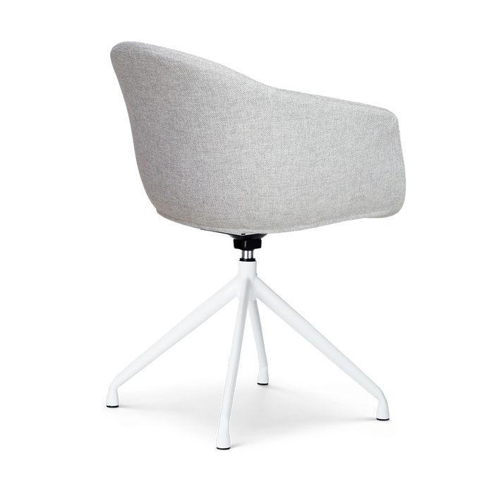 Nolon Nola-Otis Draaibare Eetkamerstoelen Set - Lichtgrijs - Zwart