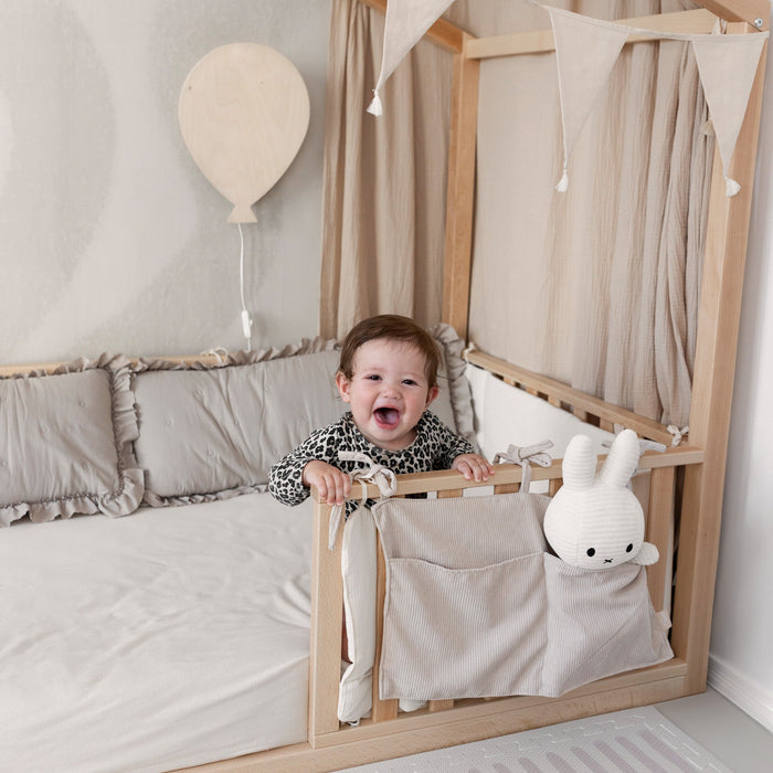 Houten wandlamp kinderkamer | Ballon - blank