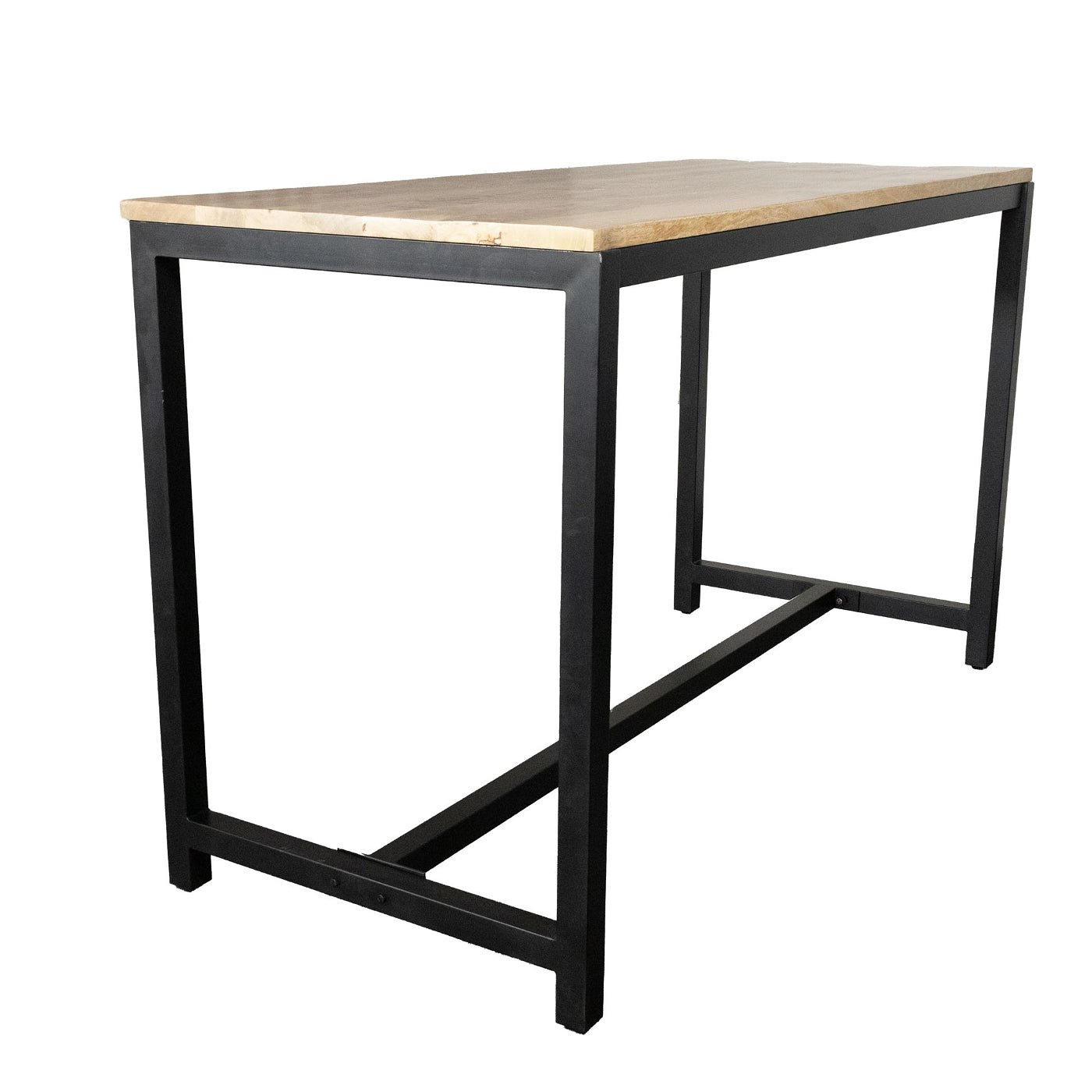 Giga Meubel - Bartafel Acaciahout - 180x80x110cm - Metaal Onderstel