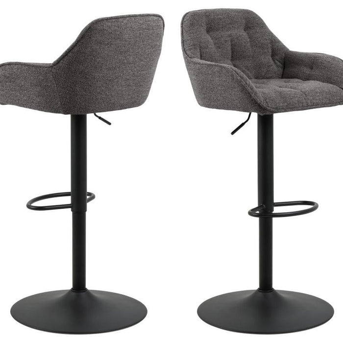 Giga Living - Barkruk Kelly Monza Antraciet - Set van 2