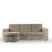 Giga Meubel - 3-Zitsbank Beige - 227x156x83cm - Ribstof - Bank Tillia