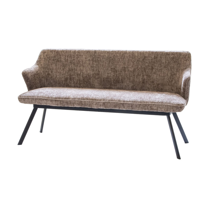 Giga Meubel - Eetkamerbank - Taupe Stof - 160x60x88cm - Taylor