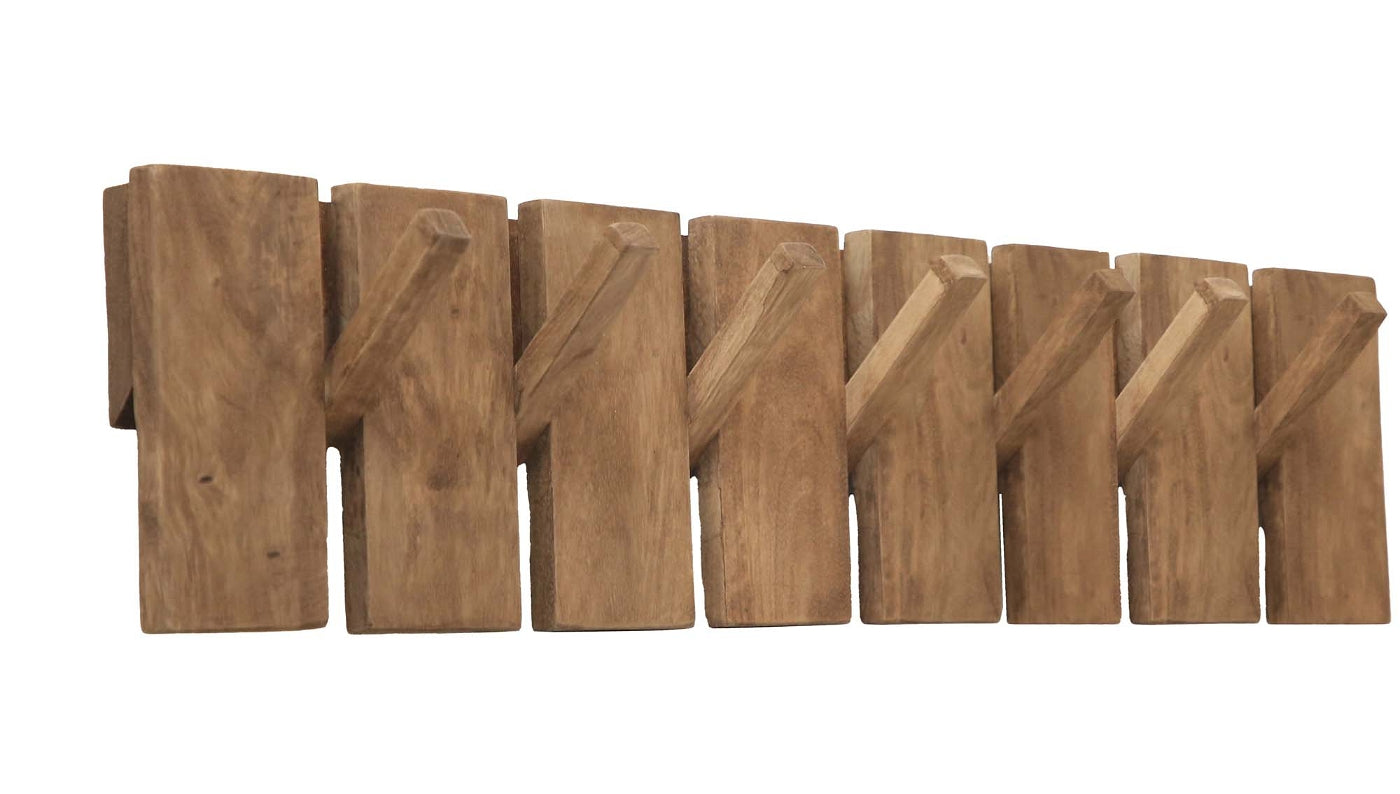 Giga Meubel - Kapstok Bruin - 80cm - 7-Haken - Kapstok Malin