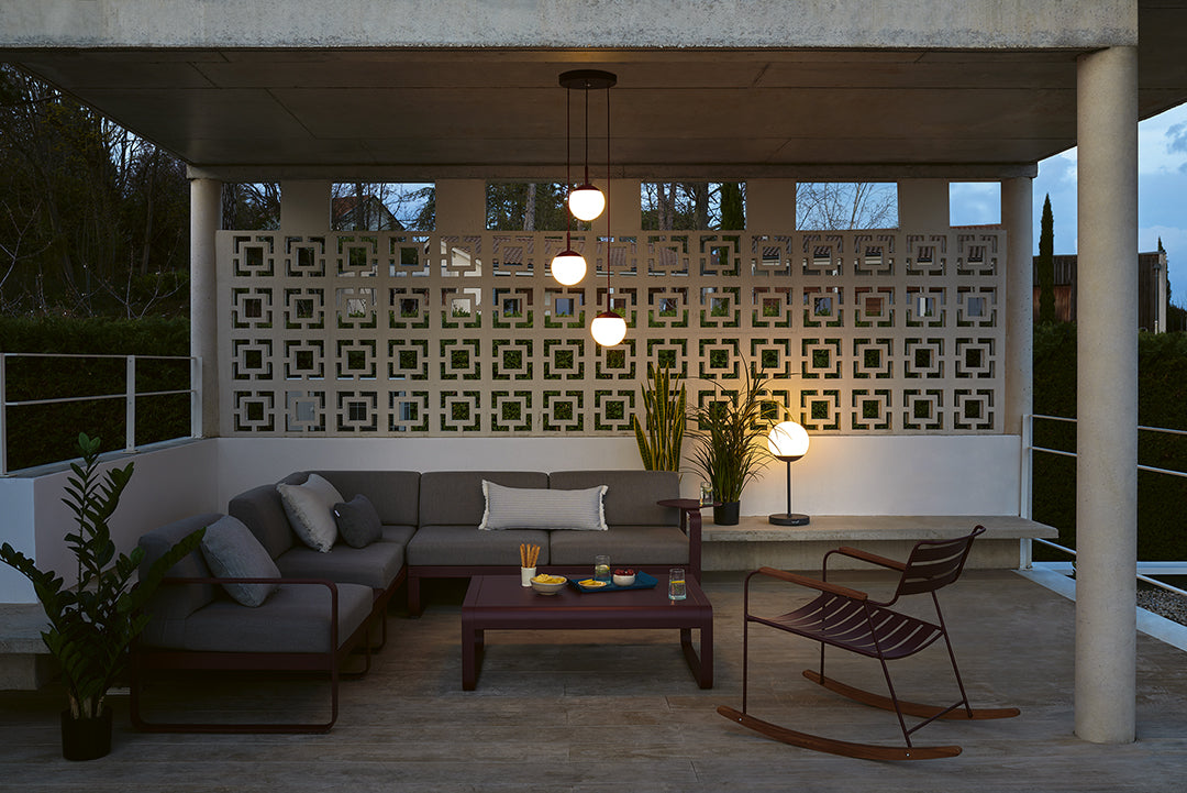 Fermob Mooon triple hanglamp - indoor|outdoor - carbone