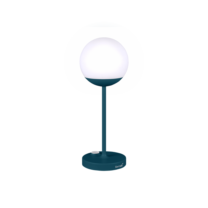 Fermob Mooon tafellamp - h 41 cm - bleu acapulco