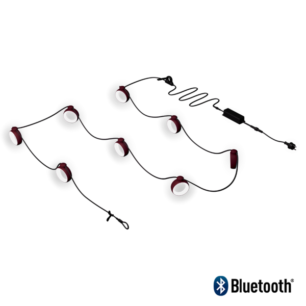 Hoopik lichtslinger - 6.2m - cerise noir