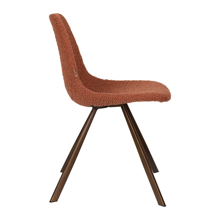 Dutchbone Franky Eetkamerstoel Bouclé - Terra